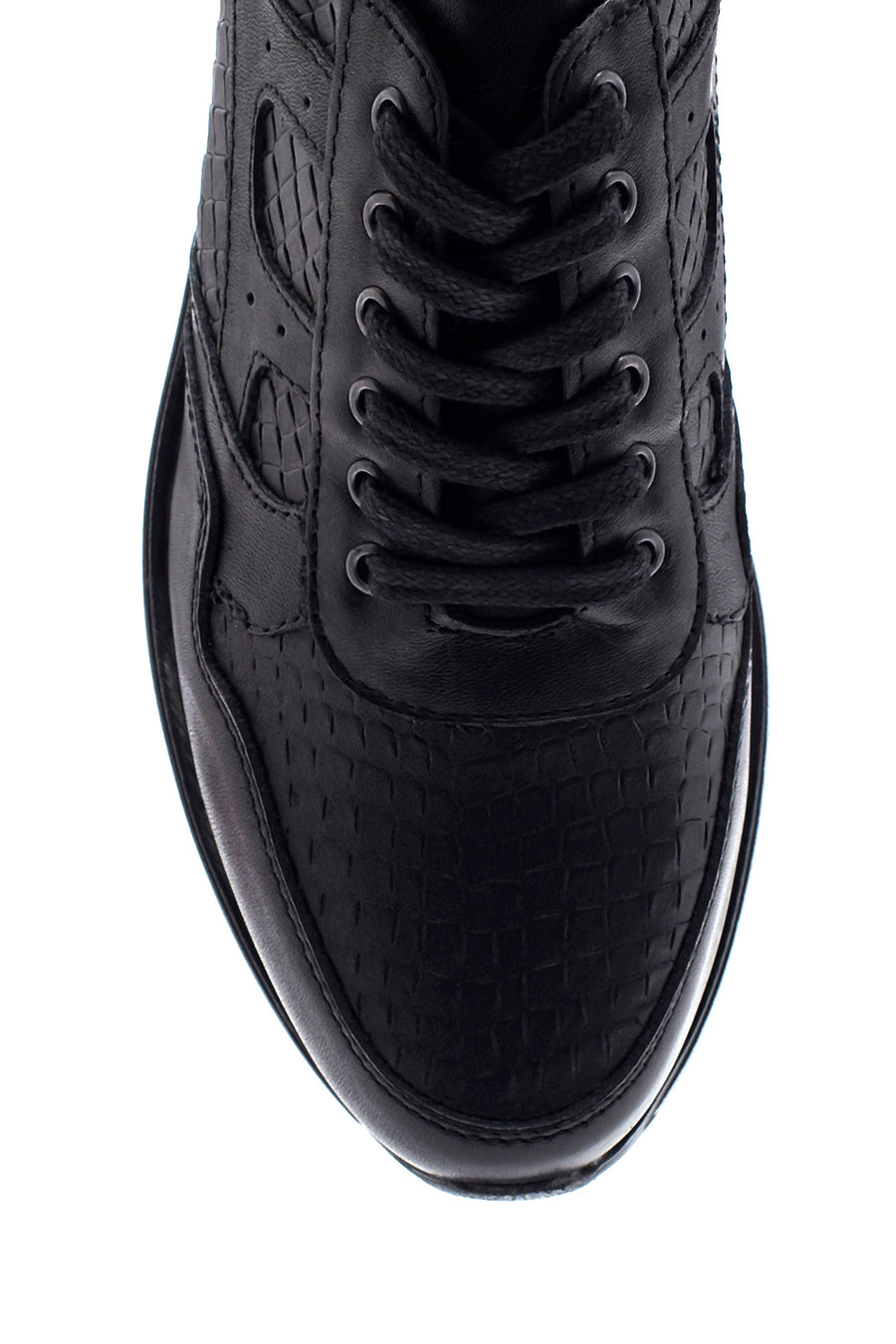 Erkek Deri Desenli Sneaker