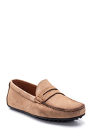 Erkek Deri Nubuk Loafer | Derimod