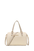 Woman Cream Long-Strap Knitted Shoulder Bag | Derimod