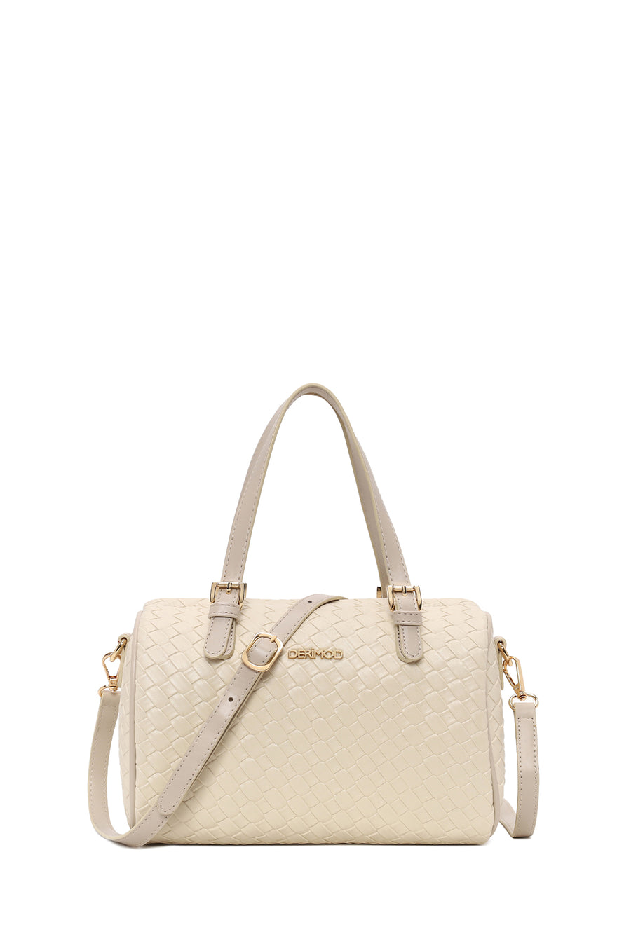 Woman Cream Long-Strap Knitted Shoulder Bag WB500004SO | Derimod