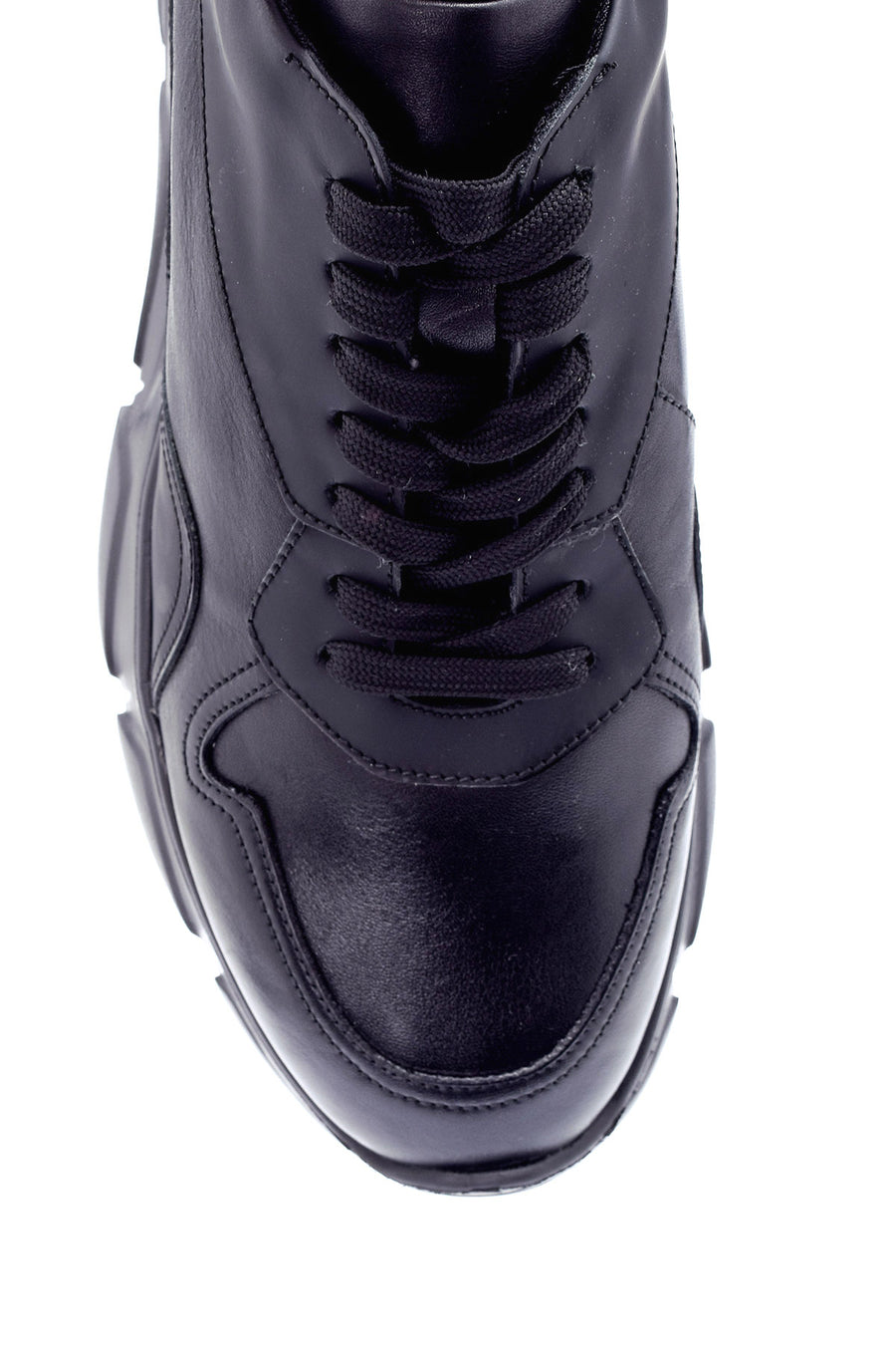 Erkek Deri Yüksek Tabanlı Sneaker