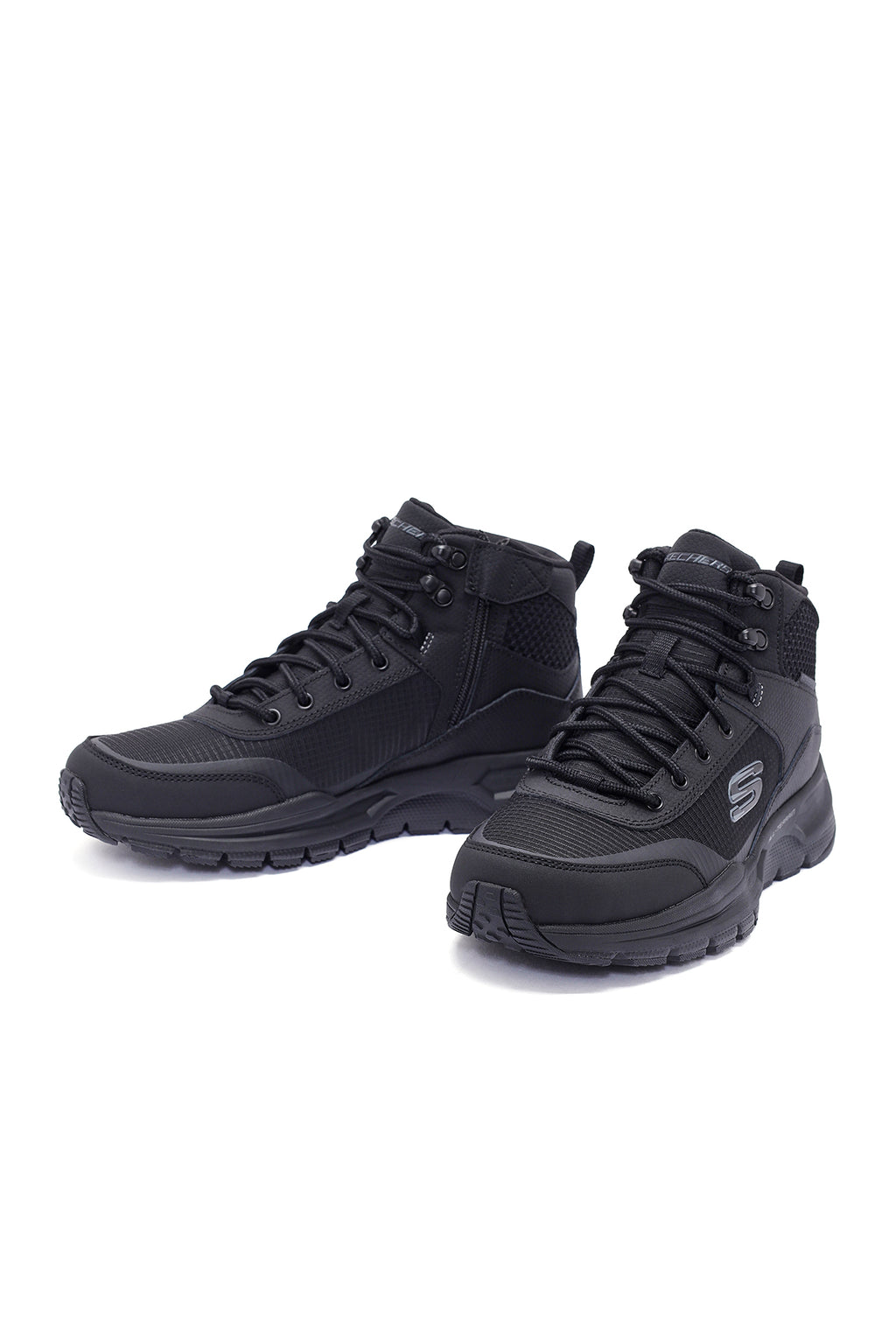 Skechers Erkek Siyah Escape Plan 2.0 - Woodrock Bağcıklı Spor Bot