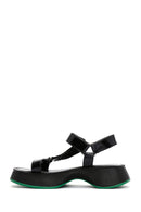 Women's Black Thick Soled Sandals | Derimod