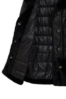 Avoriaz Women's Black Teddy Leather Coat | Derimod