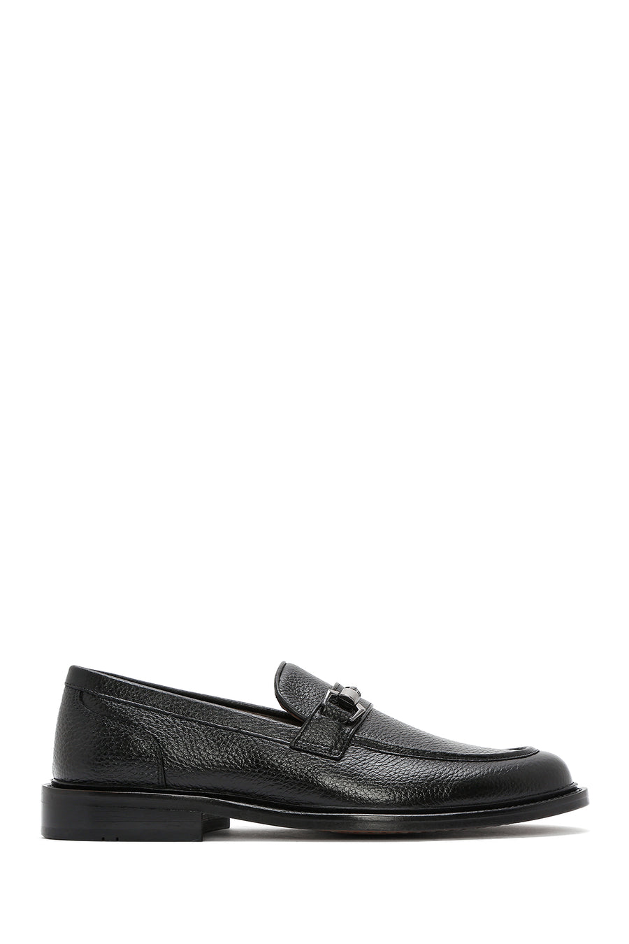 Erkek Siyah Deri Klasik Loafer 25SFD6009FT | Derimod