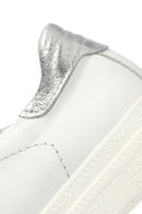 Kadın Beyaz Bağcıklı Deri Sneaker | Derimod