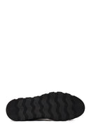 Erkek Siyah Bağcıklı Nubuk Deri Casual Sneaker | Derimod