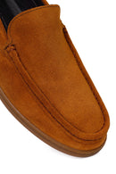 Erkek Taba Süet Deri Casual Loafer | Derimod