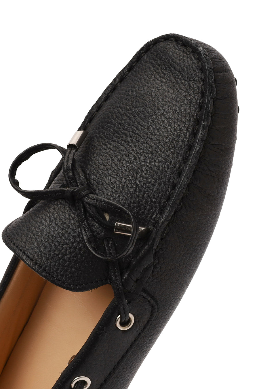 Woman Black Leather Loafer