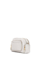 Woman Gray Fabric Mini Crossbody Bag | Derimod
