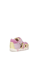 Geox Kız Bebek Pembe B Sandal Iupidoo A - Synt + Mesh Bantlı Kumaş Sandalet | Derimod