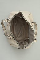 Cream Women's Shoulder Bag with Staple Detail | Derimod