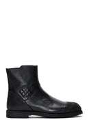 Men's Leather Zippered Boots | Derimod