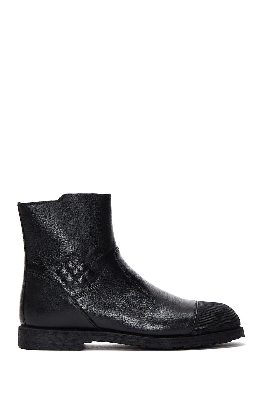 Men's Leather Zippered Boots 22WFD6280FT | Derimod