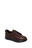 Erkek Kahverengi Deri Sneaker | Derimod