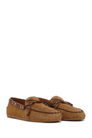 Kadın Taba Süet Deri Loafer | Derimod