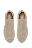 Derimod Zero Women's Beige Thick-Soled Fabric Sneakers | Derimod