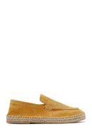 Men's Yellow Leather Espadrille | Derimod