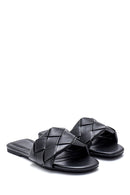 Women's Knitted Detailed Casual Slippers | Derimod