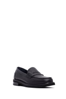 Kadın Siyah Deri Maskülen Loafer | Derimod