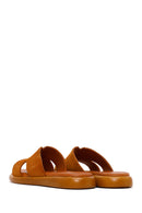 Kadın Taba Süet Deri Terlik | Derimod