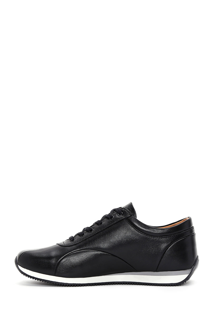 Erkek Siyah Deri Sneaker