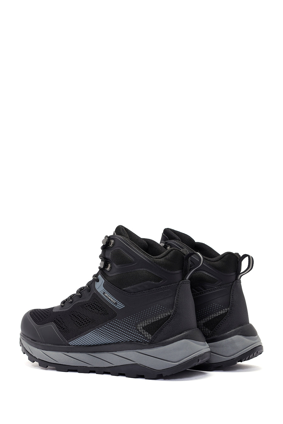 Derimod Dry Men's Black Lace-Up Waterproof Leather Outdoor Boots