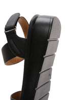 Women's Black Thick Sole Comfort Sandals | Derimod
