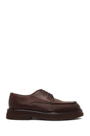 Male Brown Lace-Up Thick-Soled Leather Casual Shoe | Derimod