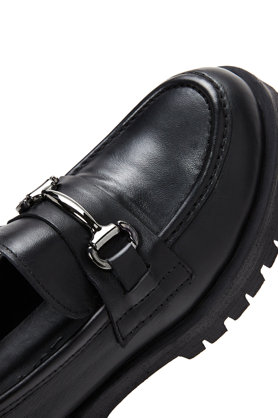 Women's Leather Buckle Loafer