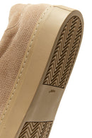 Erkek Bej Deri Süet Sneaker | Derimod