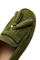 Women's Leather Suede Tassel Loafer | Derimod