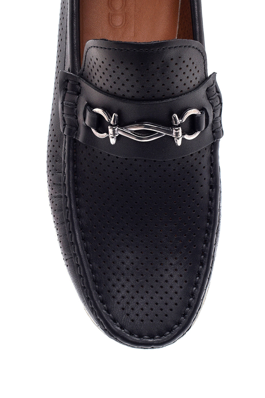 Erkek Siyah Deri Casual Loafer