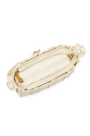 Woman Cream Long Strap Knit Crossbody Bag | Derimod