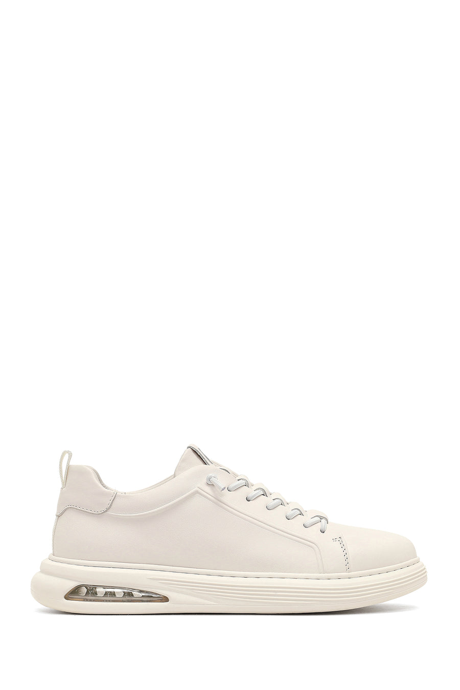 Erkek Beyaz Bağcıklı Deri Sneaker WM680005DV | Derimod