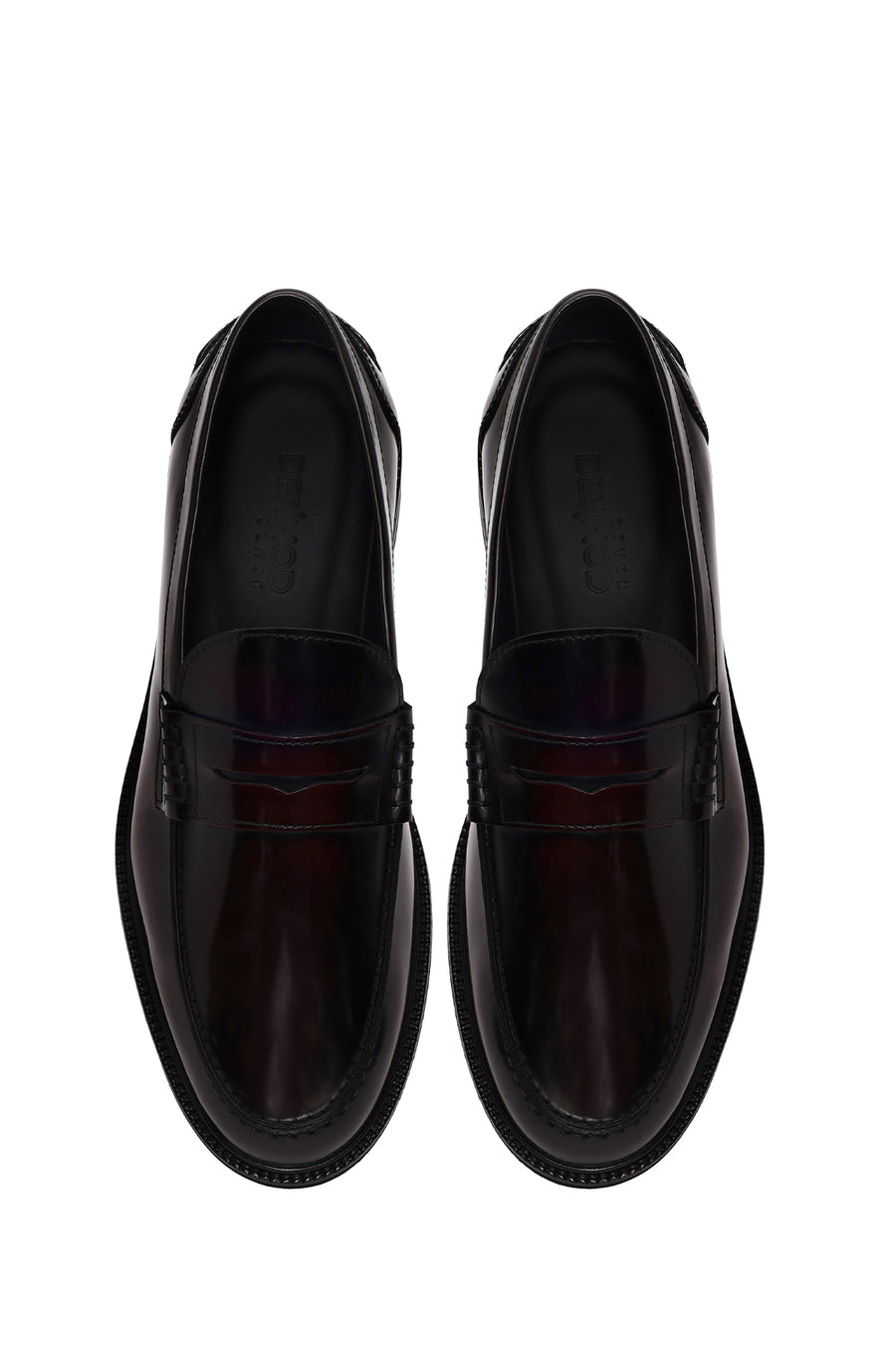 Male Burgundy Leather Casual Loafer