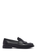 Kadın Siyah Deri Maskülen Loafer | Derimod