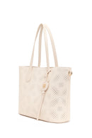 Woman Cream Long Strap Printed Shoulder Bag | Derimod