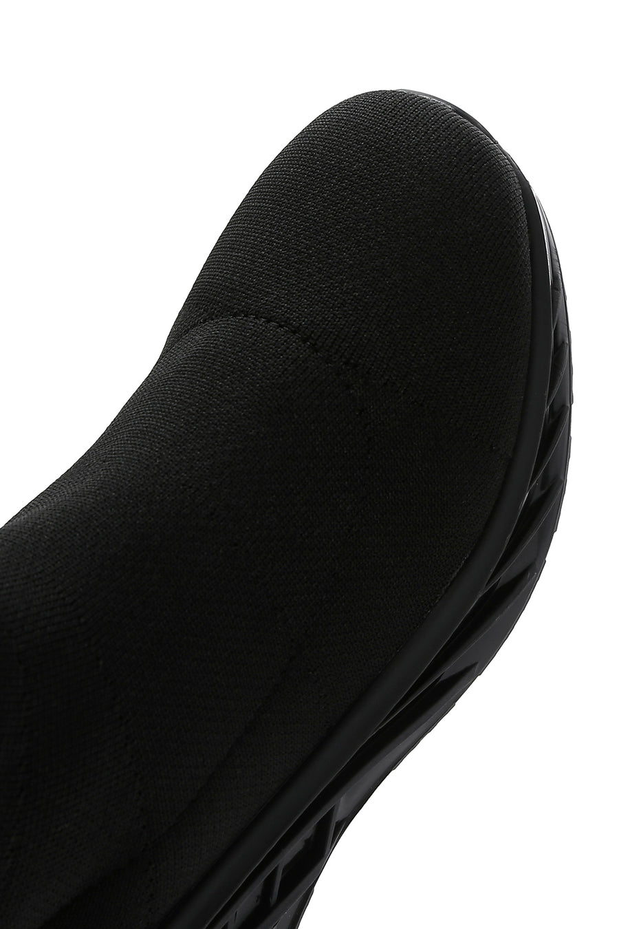 Kadın Siyah Kalın Tabanlı Bilekli Sneaker