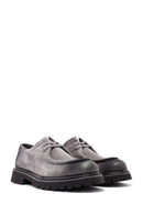 Men's Gray Lace-up Suede Leather Casual Shoes | Derimod