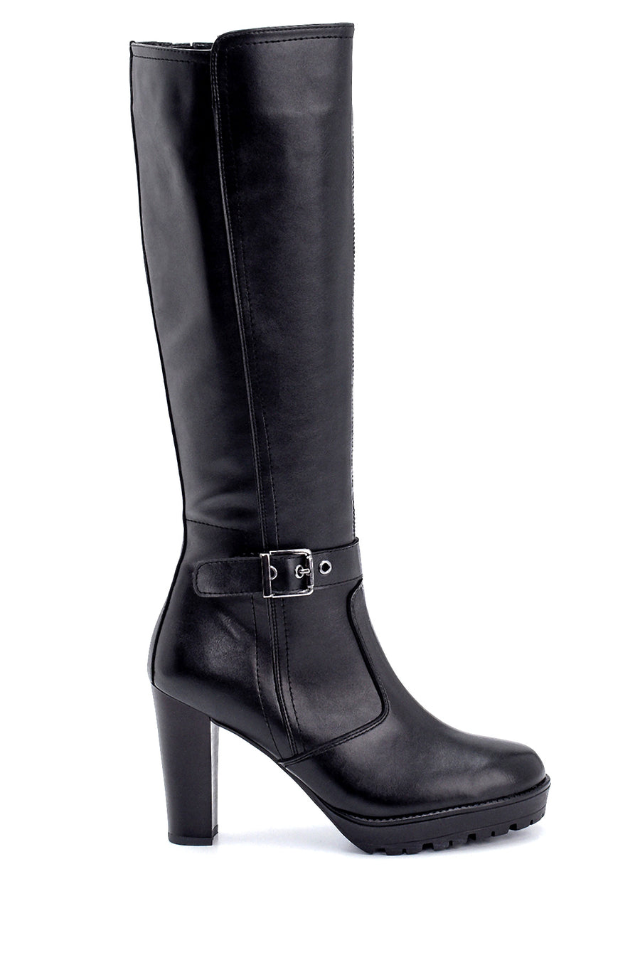 Women's Buckle Detailed Heeled Boots 20WFE153418 | Derimod