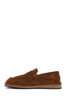 Erkek Taba Süet Deri Casual Loafer | Derimod