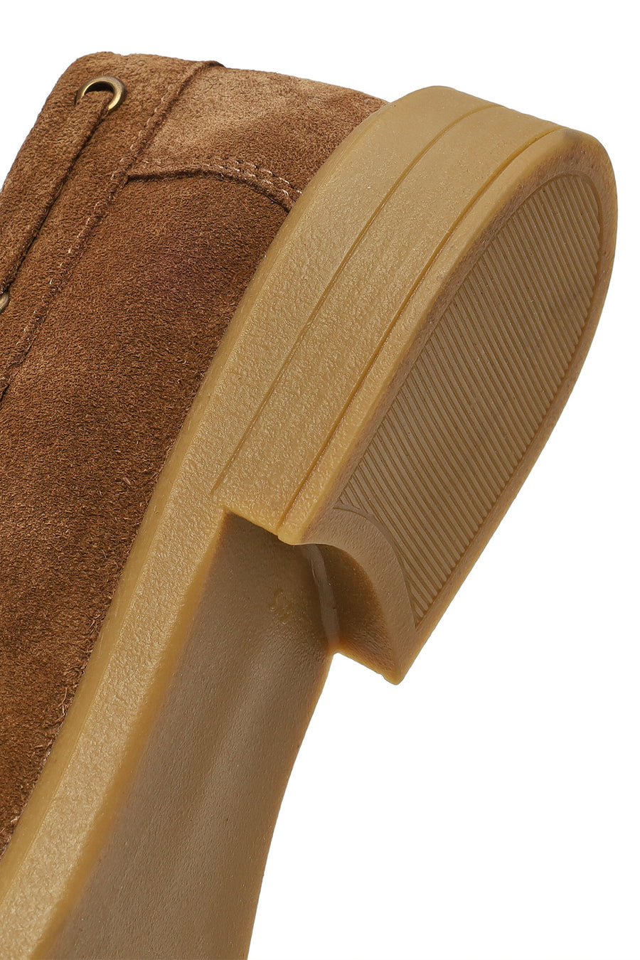 Women's Tan Tassel Suede Leather Loafer