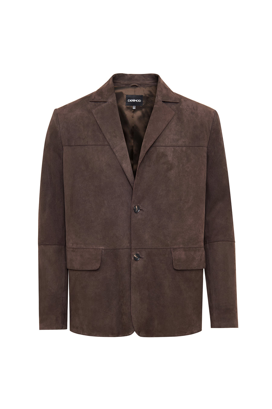 Rodrygo Men's Brown Blazer Suede Leather Jacket