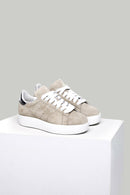 Suede Stone Women's Leather Sneaker | Derimod