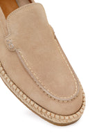 Erkek Bej Süet Deri Casual Loafer | Derimod