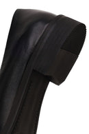 Woman Black Leather Loafer | Derimod