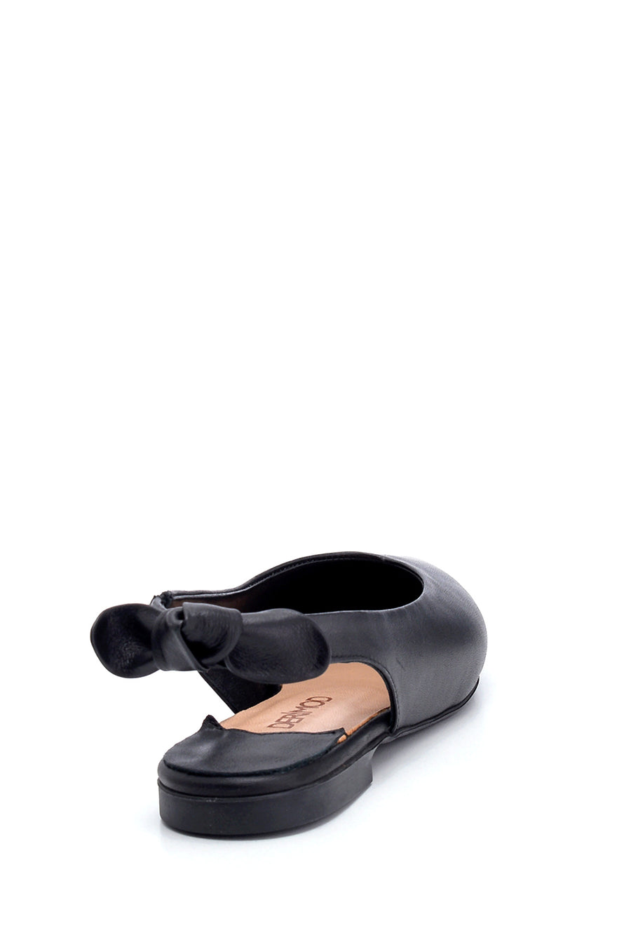 Women's Leather Bow Detailed Ballerinas