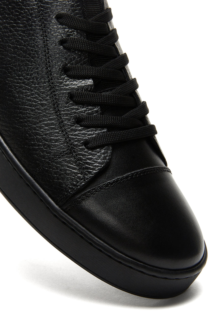 Erkek Siyah Deri Sneaker