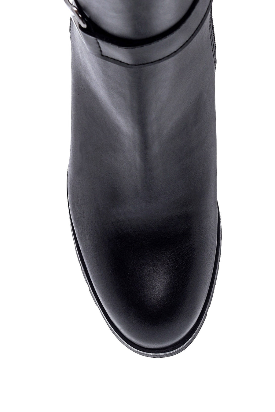 Women's Buckle Detailed Heeled Boots